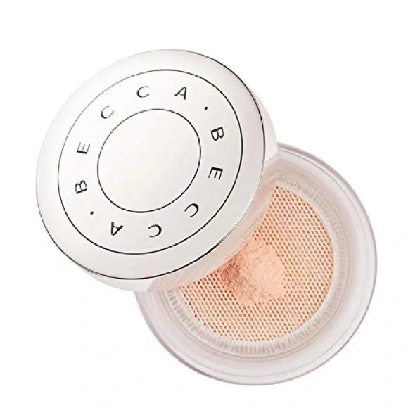 BECCA HYDRA-MIST SET & REFRESH POWDER, ORIGINAL CREAMY BEIGE COLOR, New