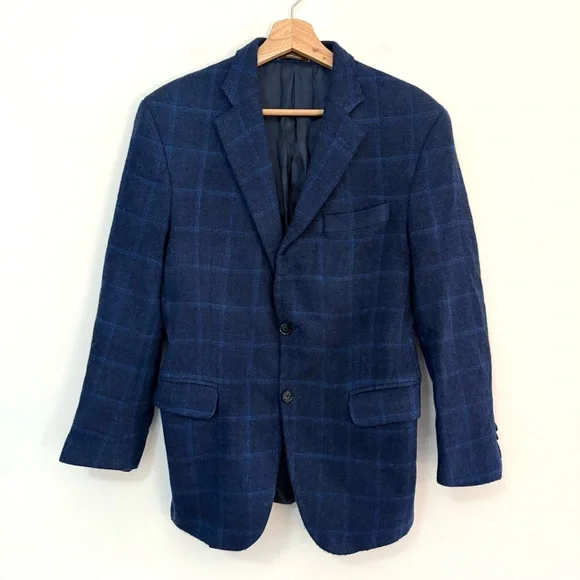 Peter Millar Loro Piana 100% Pure Virgin Wool Dream Tweed Plaid Blazer