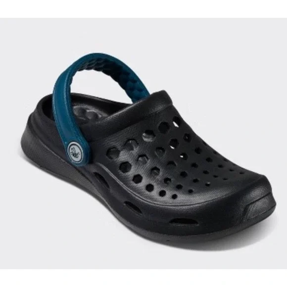 Joybees‎ Kids Active Clog Solid Black/Cascade J1 (Fits 7 To 8 years)