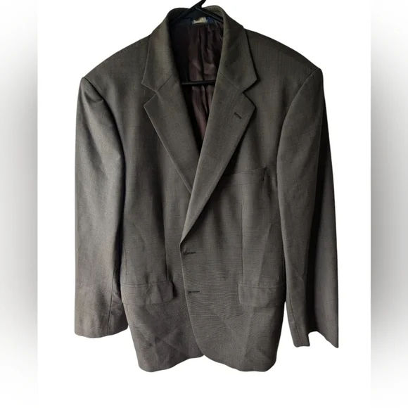 Brooks Brothers 346 Men's Grey Patterned Stretch Blazer 42R
