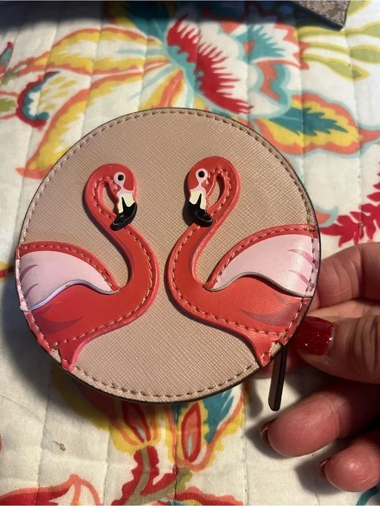 kate spade Pink Flamingo Mini Coin Purse