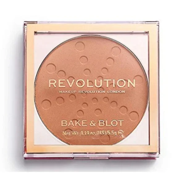 Revolution Makeup London Bake & Blot Powder – Peach New