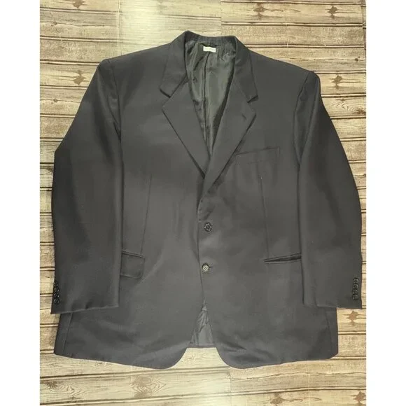 Brioni Traiano 100% Wool knit Blazer Jacket size 50 color Navy made in Italy