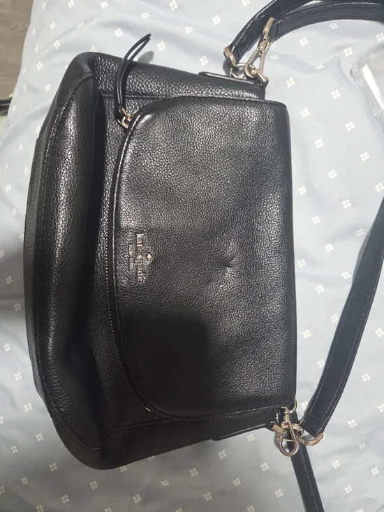 kate spade Black Pebbled Leather Crossbody Bag