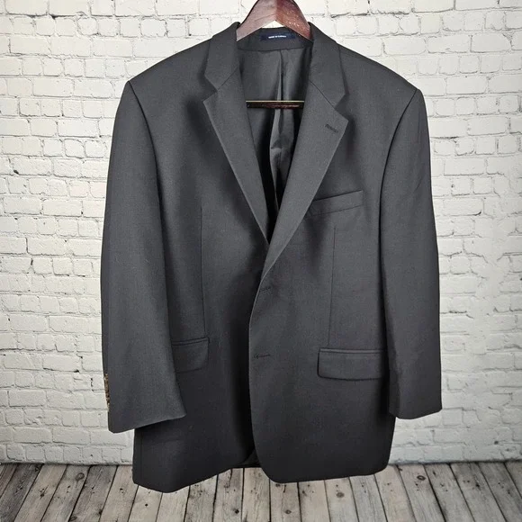 Ralph‎ Ralph Lauren Mens Black 2 Button Blazer Sport Coat Canada Made Dillard's