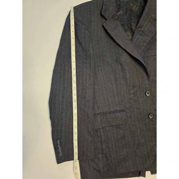 Oscar de la Renta Menswear Suit Blazer‎ Pinstripe Wool Blend - See description