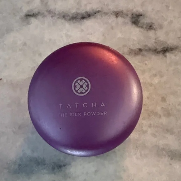 Tatcha Purple Silk Setting  Powder Compact NWOB