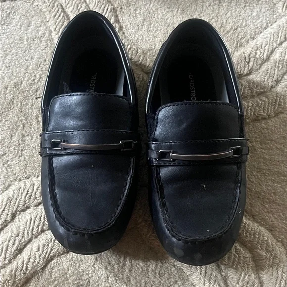 Nordstrom Black Leather Loafers for boys