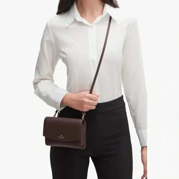 Kate Spade Laurel Way Winni Chocolate Cherry Crossbody Wallet