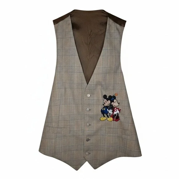 Too Cute Guetta Brothers Vintage Disney Mickey Minnie Men's Vest (1992) Size M/L