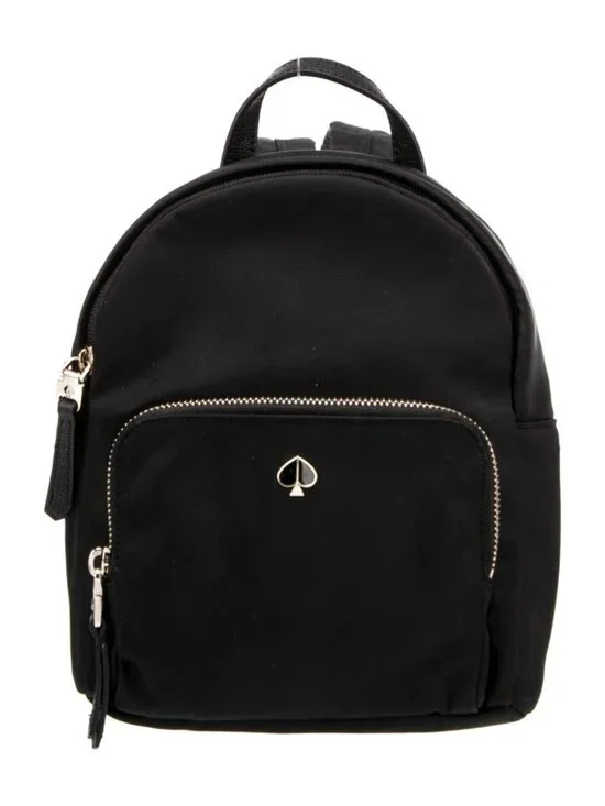 Kate Spade Black Nylon Taylor Gold Hardware Small Backpack