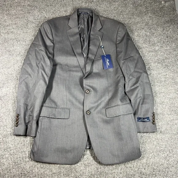 Ralph Lauren Blazer Mens 39R Grey 100% Wool 2-Button Suit Jacket NWT Dillard's