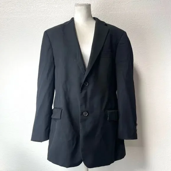 Hugo Boss Men's Black Blazer Made in USA Suit Jacket