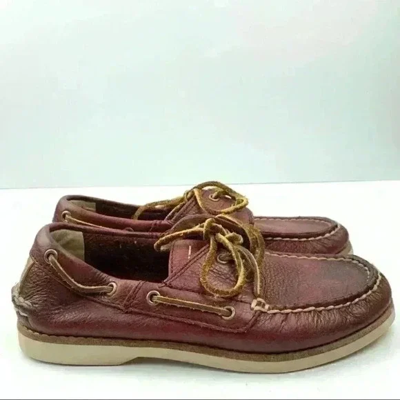 Frye boys sully boat shoes size 2 red leather