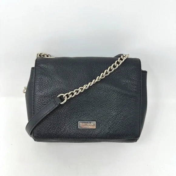 Kate Spade Briar Lane Emely Crossbody Chain Strap Bag Black