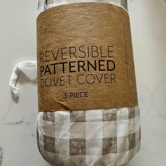 Reversible Patterned Duvet Cover