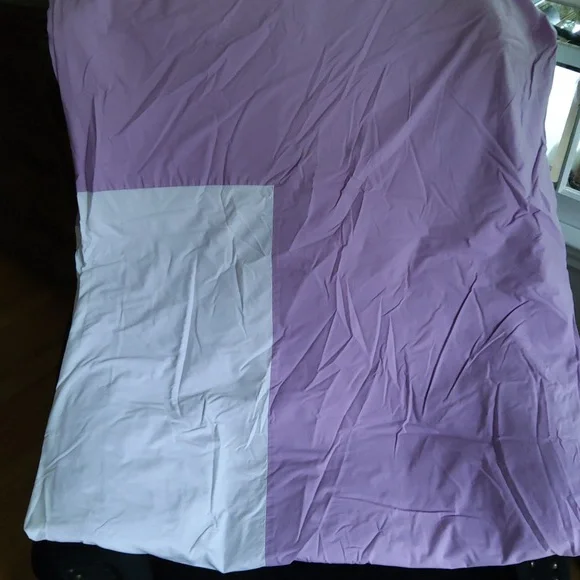SERENA & LILY Lavender & White Twin Duvet Cover