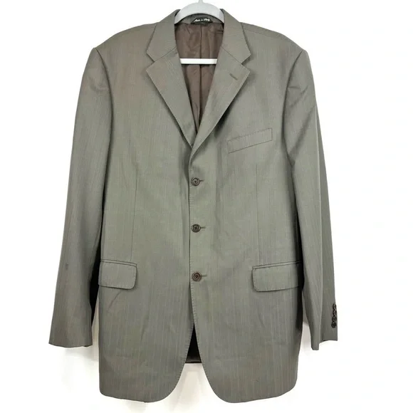 Zanieri Wool Blazer Sport Coat Super 100's Lanificio Campore sz 44L Italy Made