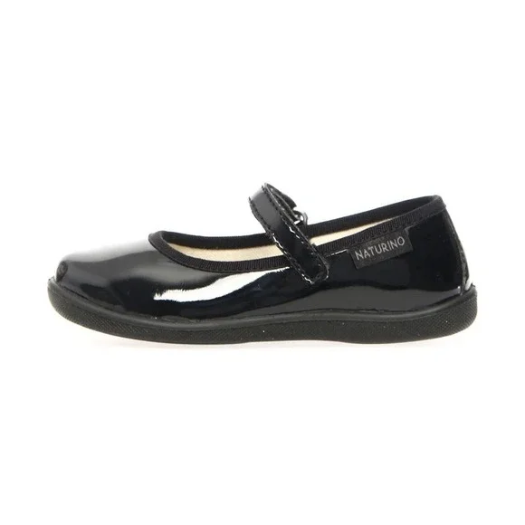 Naturino Girls Pavia Flats Patent Black Mary Jane Size 30 US‎ 12.5