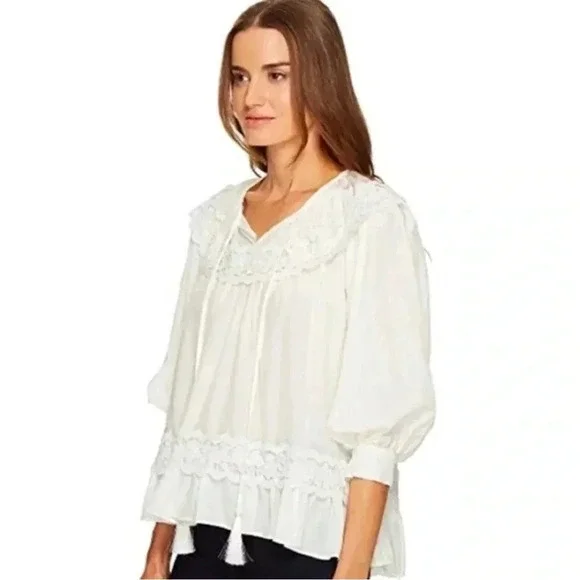 Kate spade New York  rambling roses silk blouse