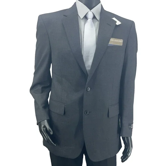 $229 Jos A Bank Classic Collection Mens 41R Blazer Suit Jacket Charcoal Wool