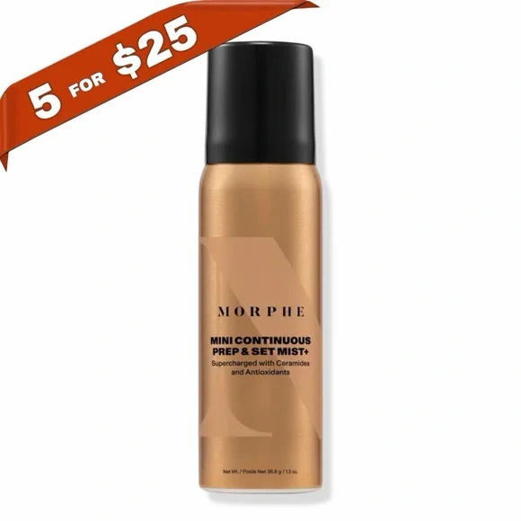 ⚡️ Morphe Mini Continuous Prep & Set Setting Mist+ 1.3oz