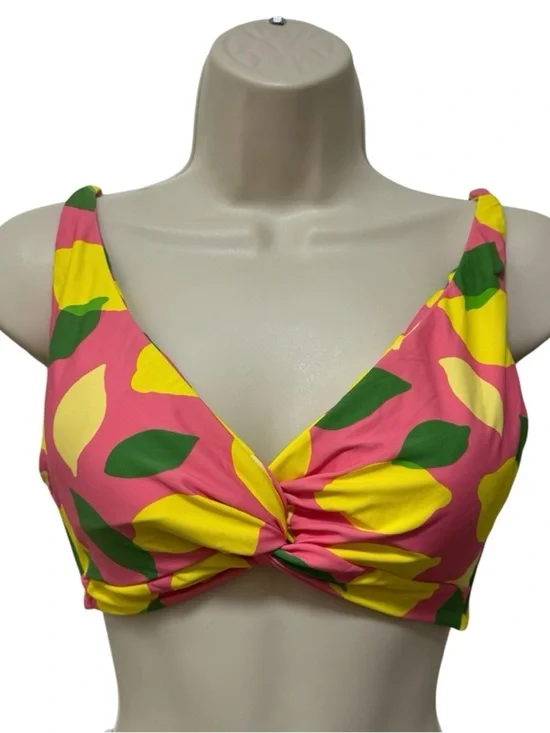 Kate Spade New York Size M Lemon Print Bikini Top