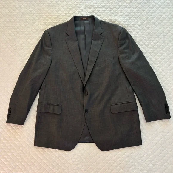 Peter Millar Gray‎ Two Button Wool Blazer Sport Coat Men’s Size 48R