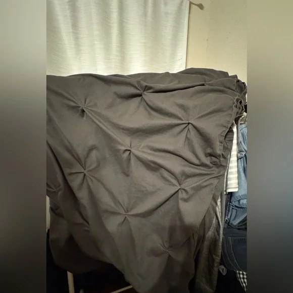 Dark Brown Textured Duvet Cover