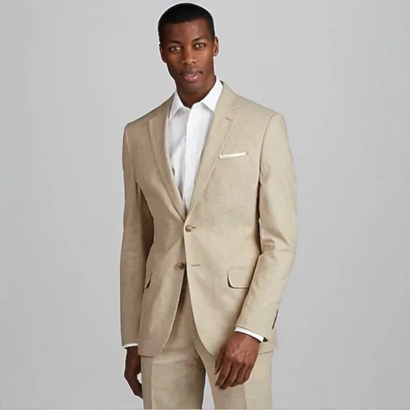 New! Jos. A. Bank Linen Silk Blend Tailored Fit Sport Coat Size 42 L