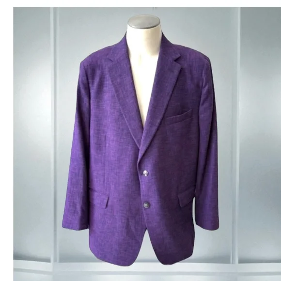 PAUL FREDERICK COTTON WOOL BLEND SINGLE BREASTED LIGHTWEIGHT SPORT COAT