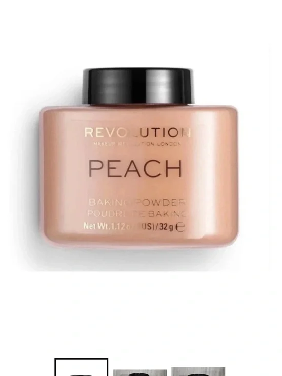 Revolution Peach Loose Baking Setting Powder — Peach Shade