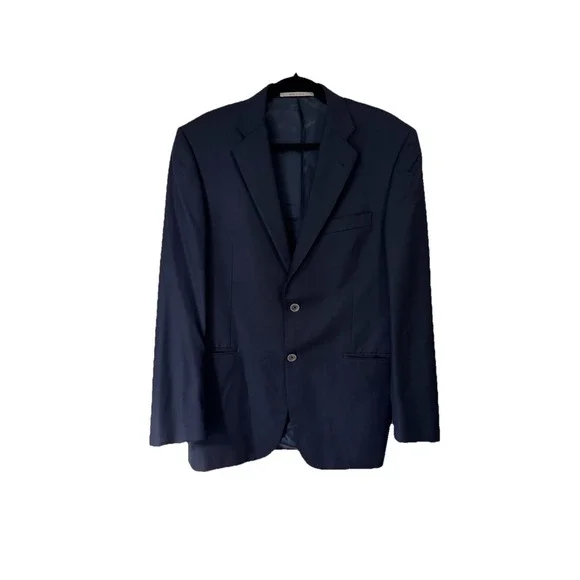 Burberry -‎ Navy Wool And Cashmere Men's Sport Blazer Size 40