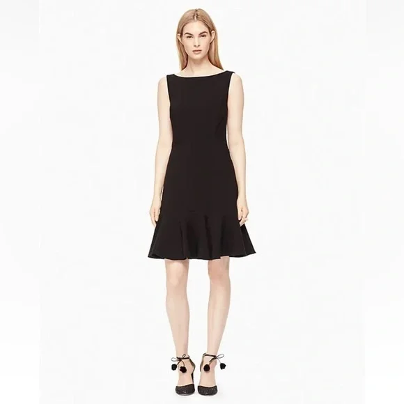 Kate Spade ♠️ Crepe Flounce Dress Size 6