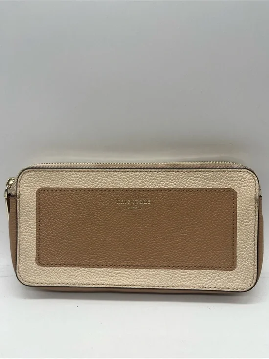 Kate Spade NY Leather Wallet Tan & Cream