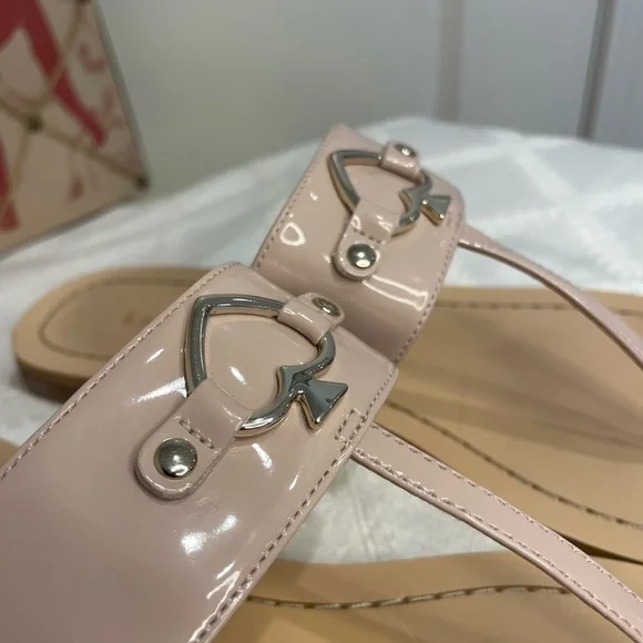 Kate Spade Slip on Sandals Size 10 Soft Neutral Pink