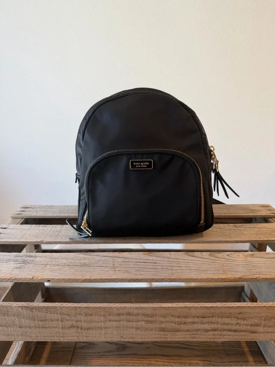 Kate Spade New York Black Nylon Mini Backpack