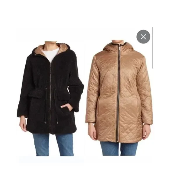 Kate Spade Reversible Teddy Coat S