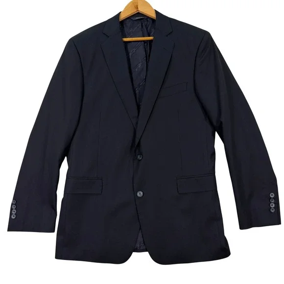 Brooks Brothers Mens 42L Long Slim Fit Blazer 1818 Regent Navy Wool Sport Coat