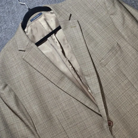 Ralph Lauren Blazer Men's 52R Beige / Tan Wool Silk Blend Sport Coat Classic