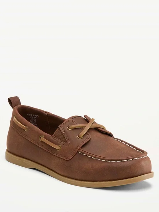 Old Navy Faux-Suede Boat Shoes for Boys