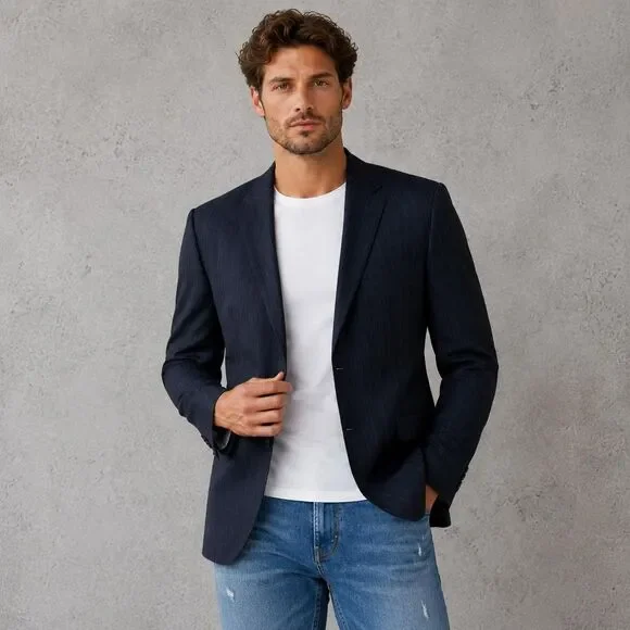 HUGO BOSS Mens NWOT Sport Coat 46R Wool LANIFICIO FRATELLI TALLAI DI DELFINO