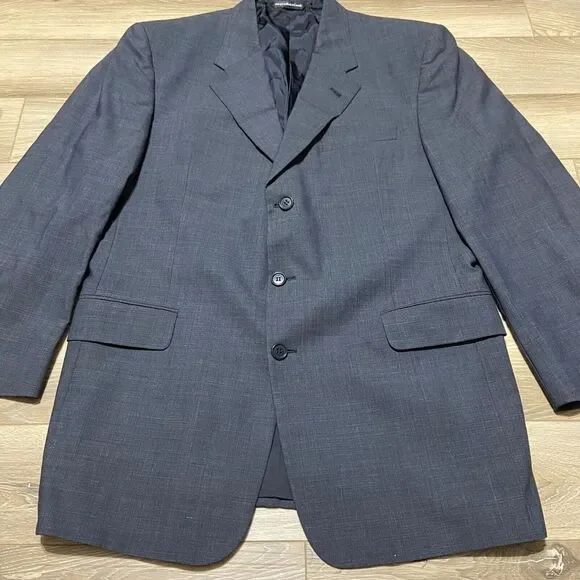 Coppley Ermenegildo Zegna Mens Blazer Suit‎ Coat Grey Jacket Size 44R