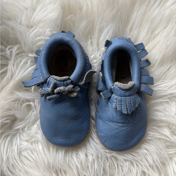 Toddler boys freshly picked moccasins
