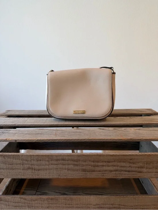 Kate Spade New York Blush Pink Saffiano Leather Crossbody Bag