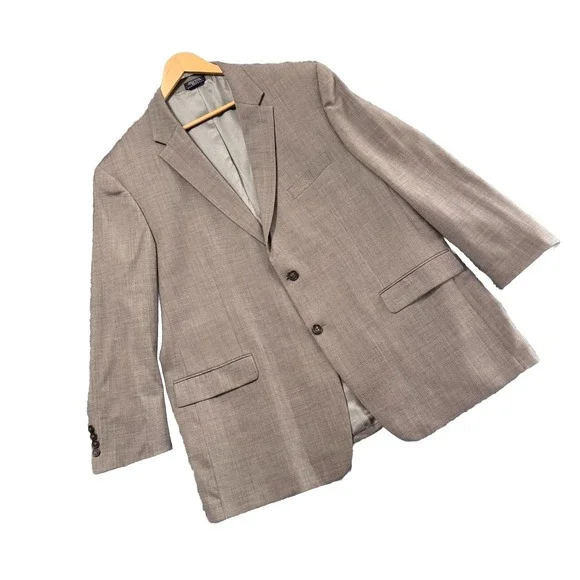Vtg Tommy Hilfiger Blazer 97% Wool Lycra Sharkskin Jacket Sport Coat Men's 48R