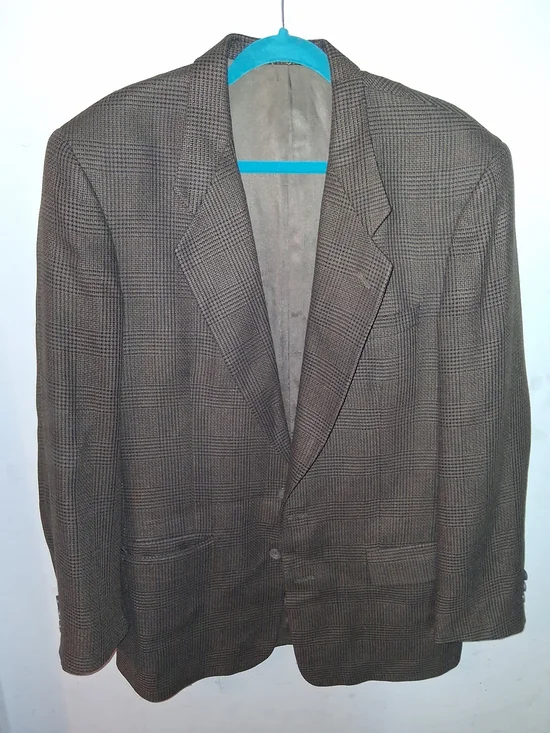 Givenchy Brown Glen Plaid Sport Coat