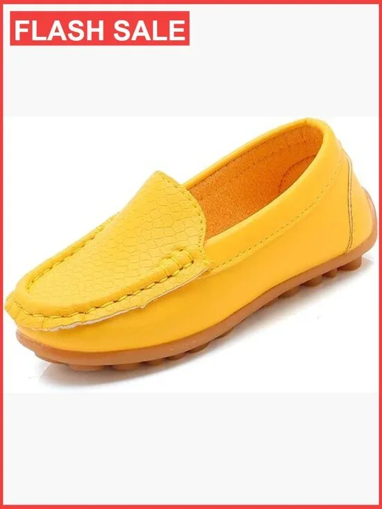 Toddler Slip-On Loafers Boys Girls Soft PU Leather Mocc