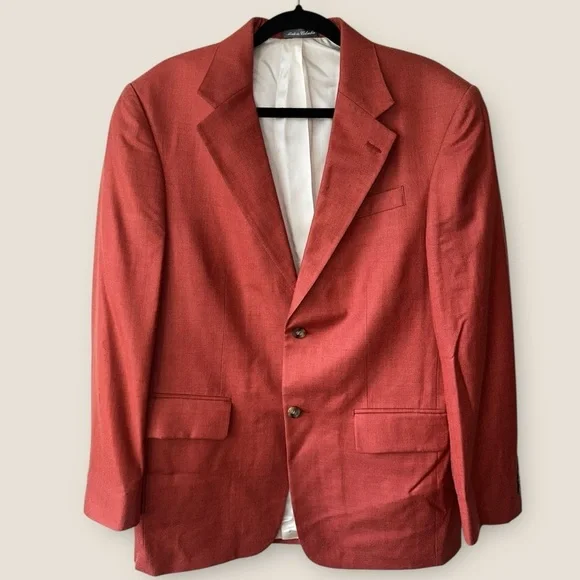 Oscar de la Renta Silk Wool Blend Sport Blazer 40R