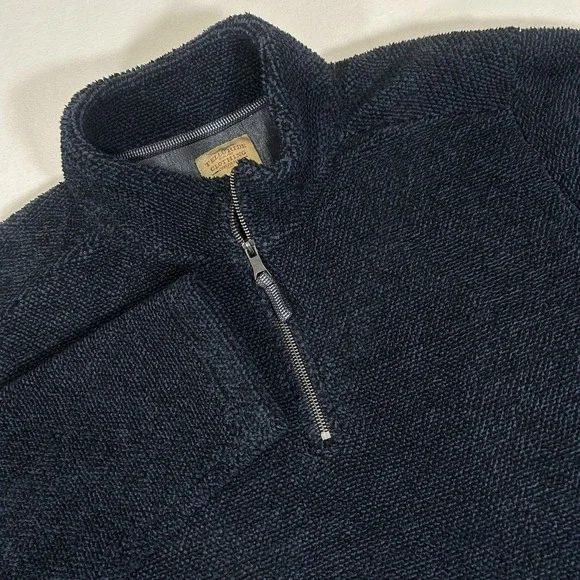 Telluride Clothing Company Men's XXL Blue 1/4‎ Zip Fleece Lined Hi-Pile Pullover